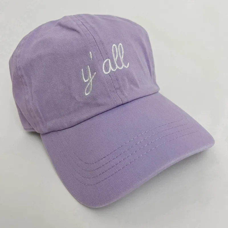 Y'all Embroidered Baseball Cap sold by Mimosa