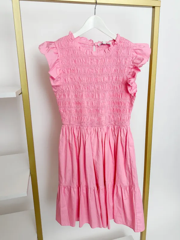 Rachelle Smocked Top Mini Dress sold by Mimosa