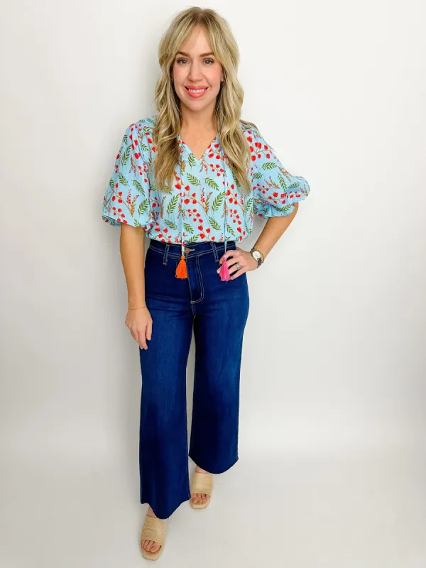 Leanna Floral Blouse sold by Mimosa