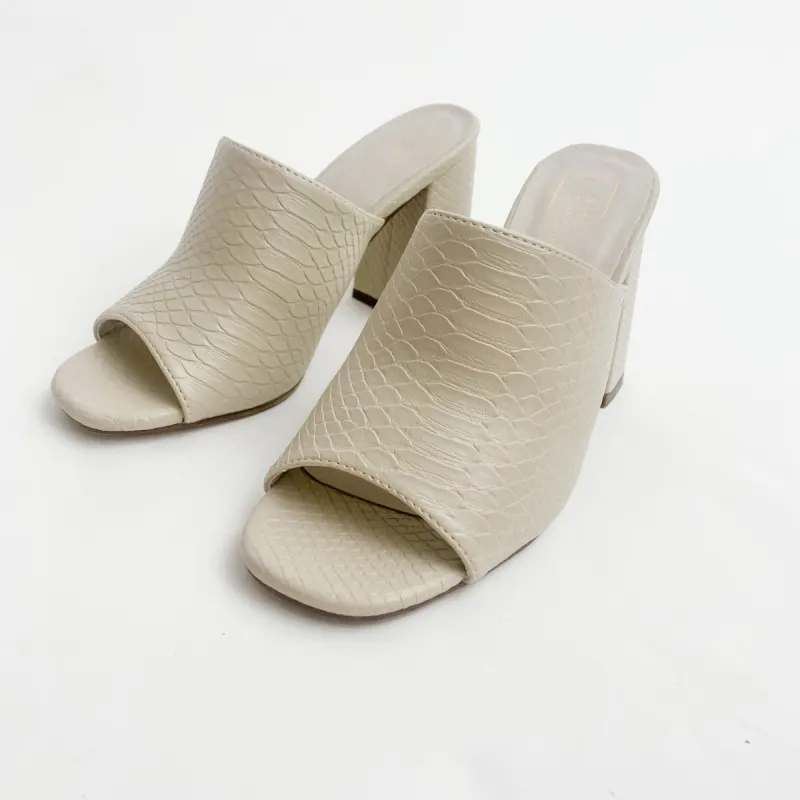 Gaia Heeled Mule sold by Mimosa