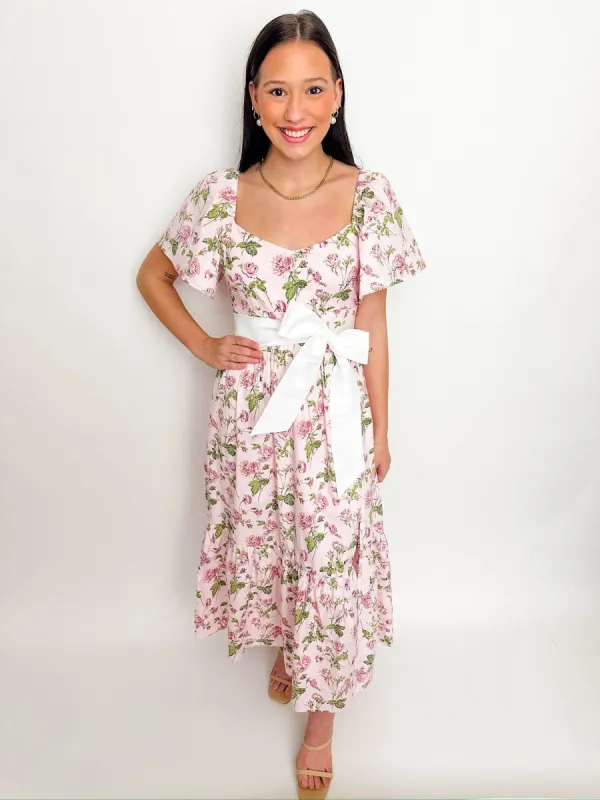 Camilla Bow Front Floral Maxi Dress sold by Mimosa