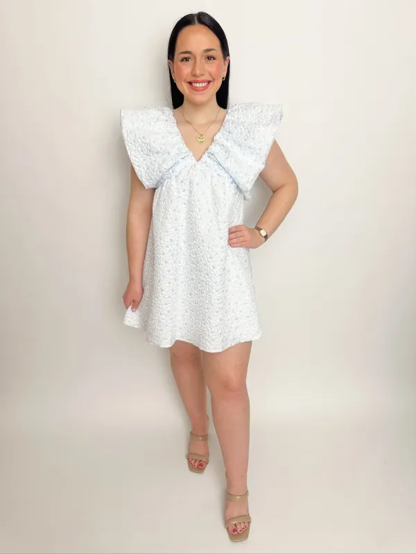 Textured Blooming Mini Dress sold by Mimosa