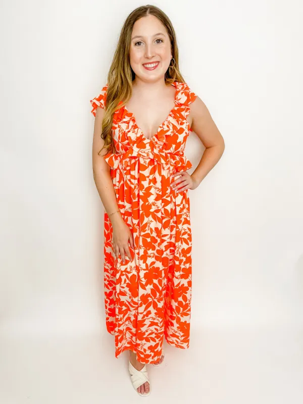 Selene Floral Maxi Dress sold by Mimosa