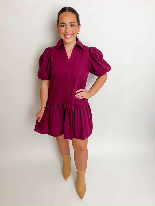 Claudine Collared Mini Dress sold by Mimosa