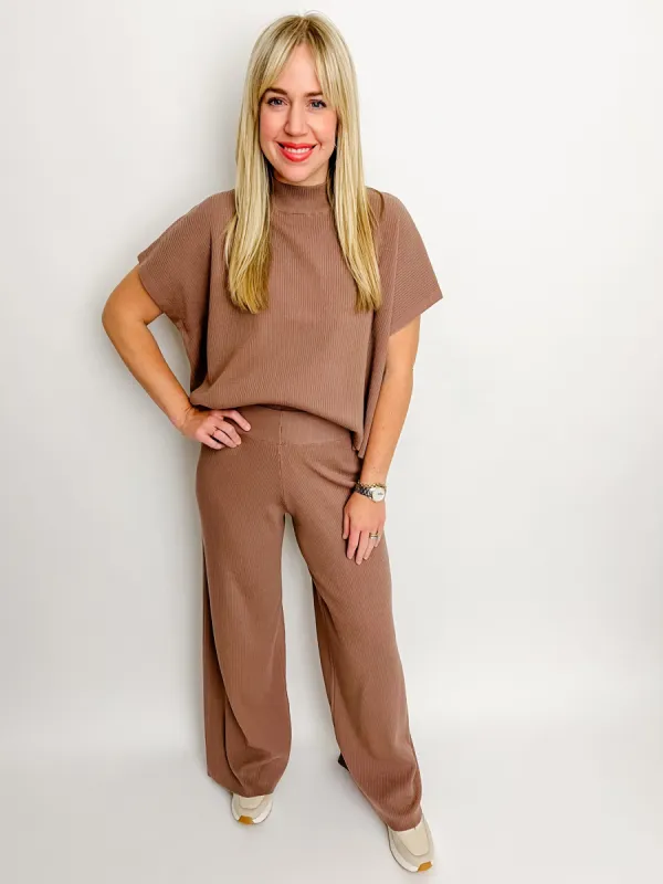 Off The Clock Ribbed Lounge Pant sold by Mimosa