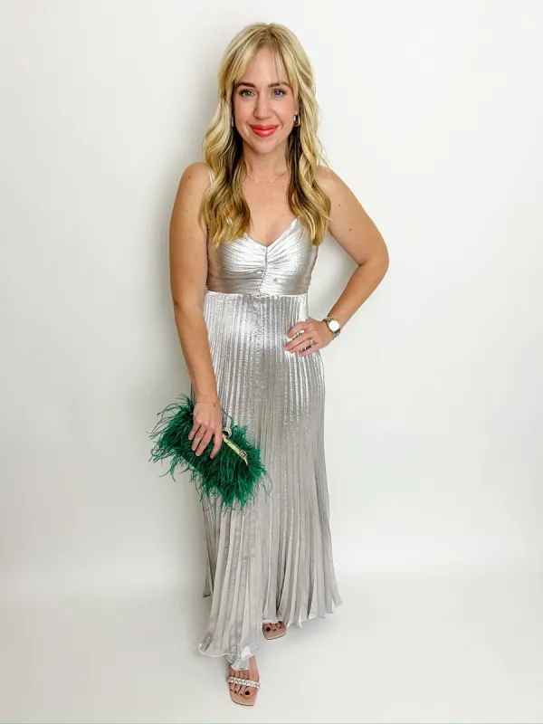 Rose Pleated Midi Dress sold by Mimosa