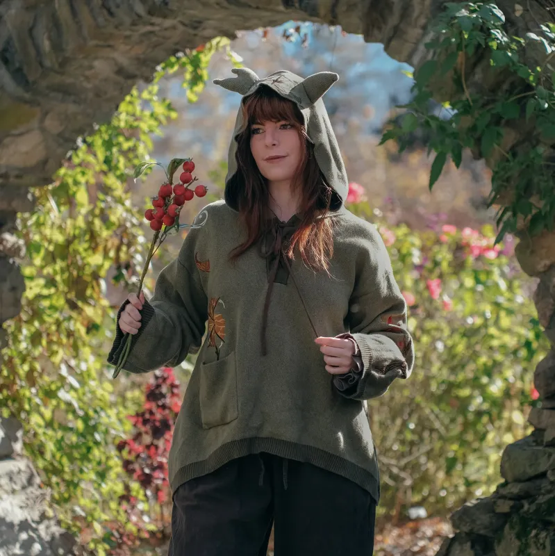 "You Found Me!"// Knit Hoodie sold by Knock Thrice