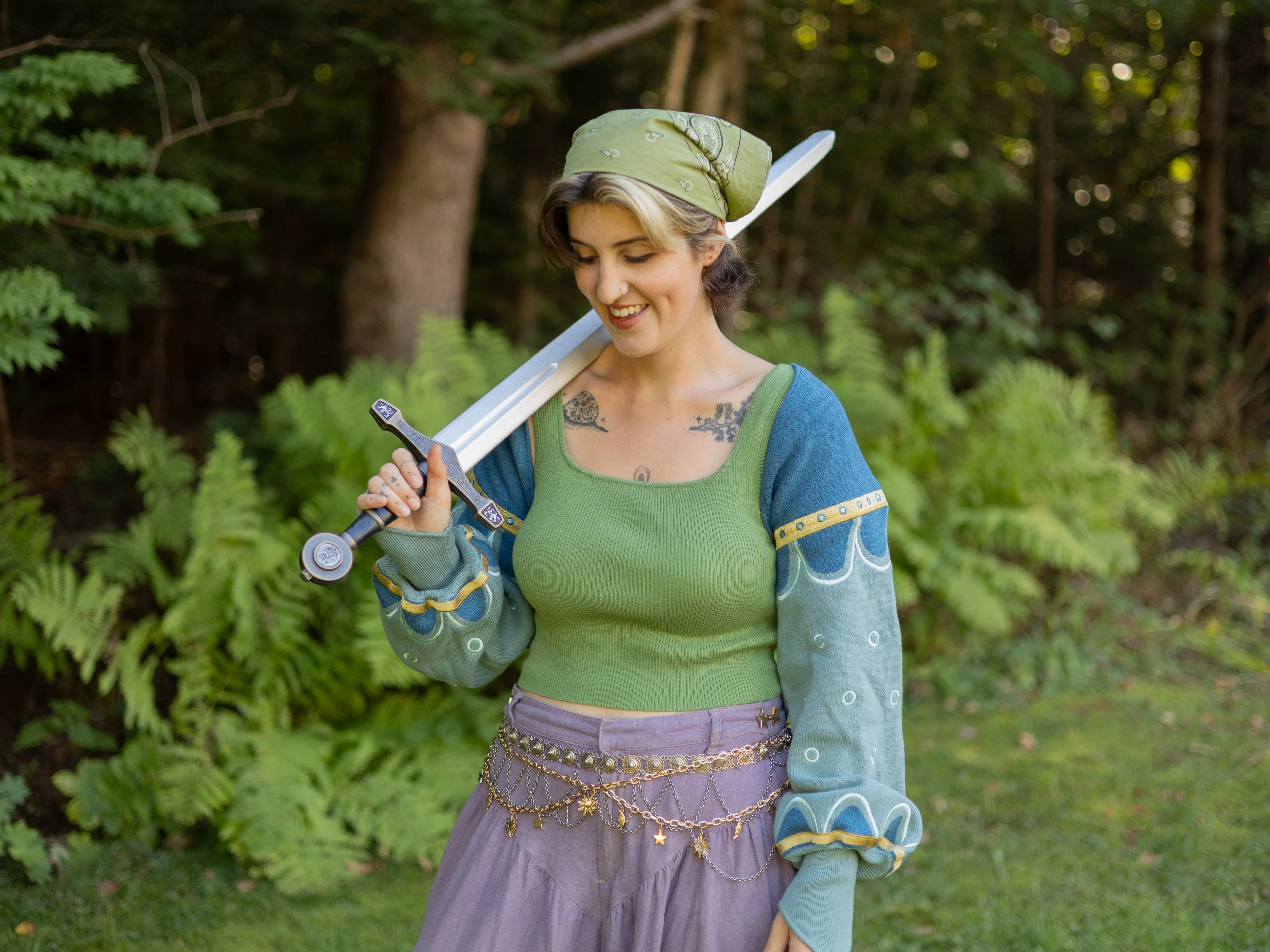 Wild Greens Vest sold by Knock Thrice product image thumbnail 2