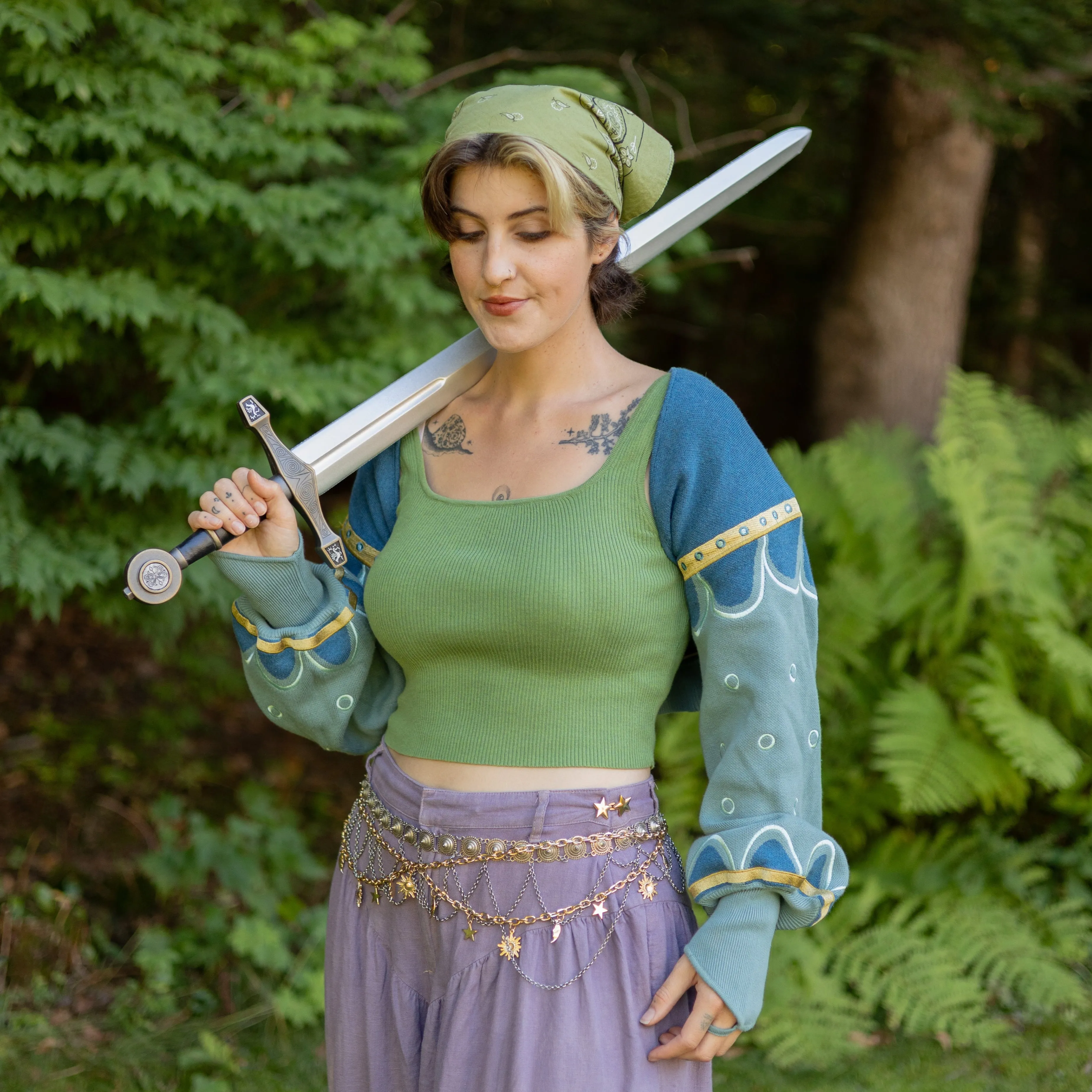 Wild Greens Vest sold by Knock Thrice