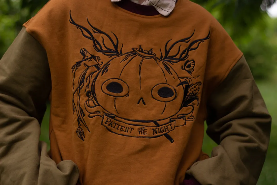 Patient is the Night // Cotton Crewneck sold by Knock Thrice product image thumbnail 3