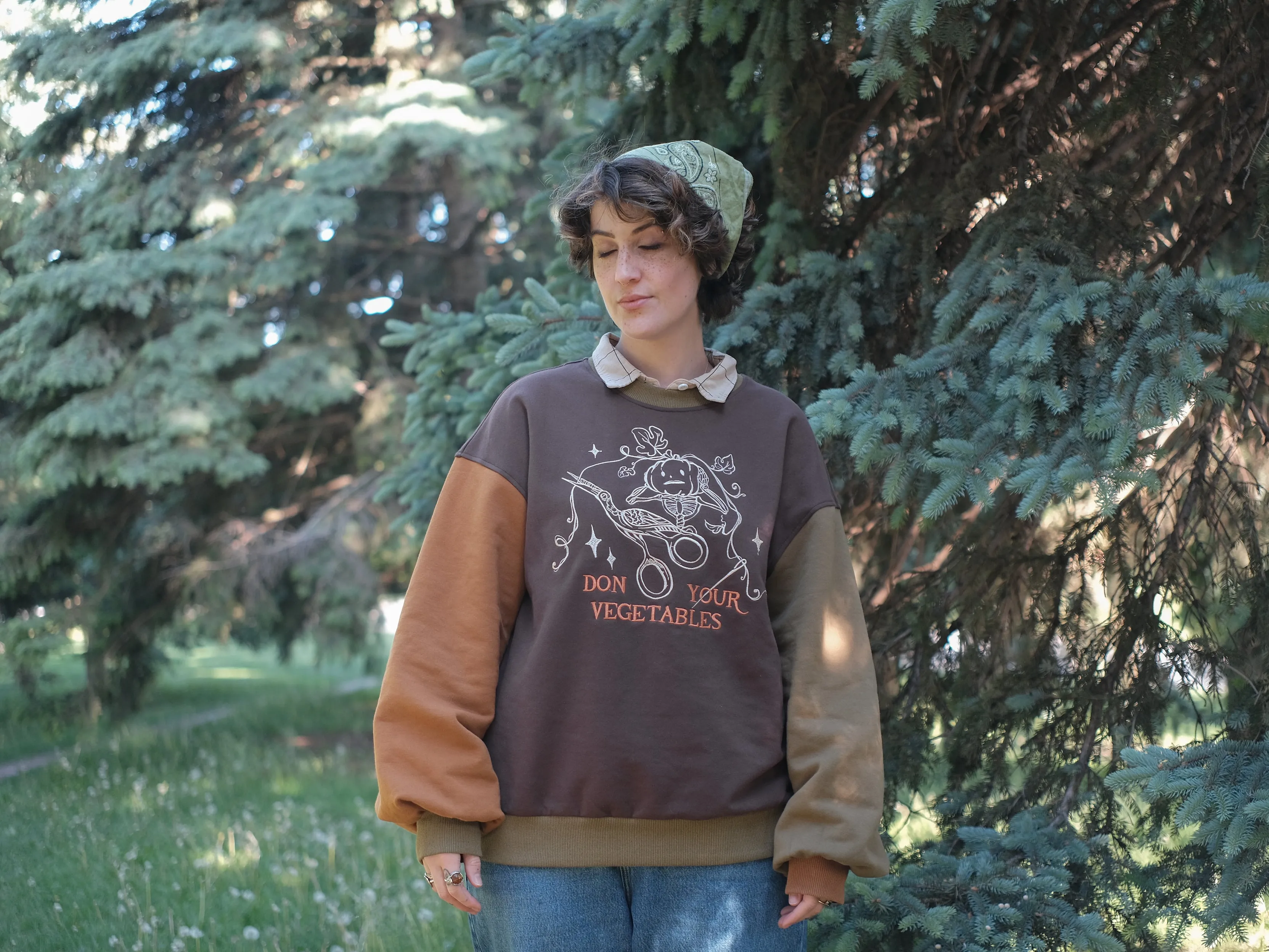 Don your Vegetables Crewneck // Oak Tree sold by Knock Thrice product image thumbnail 5