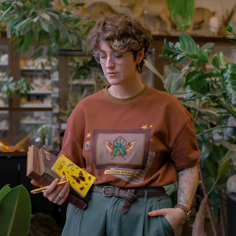 Stag-Horn Beetle // Framed Specimen Tee  (Heavy-weight) sold by Knock Thrice