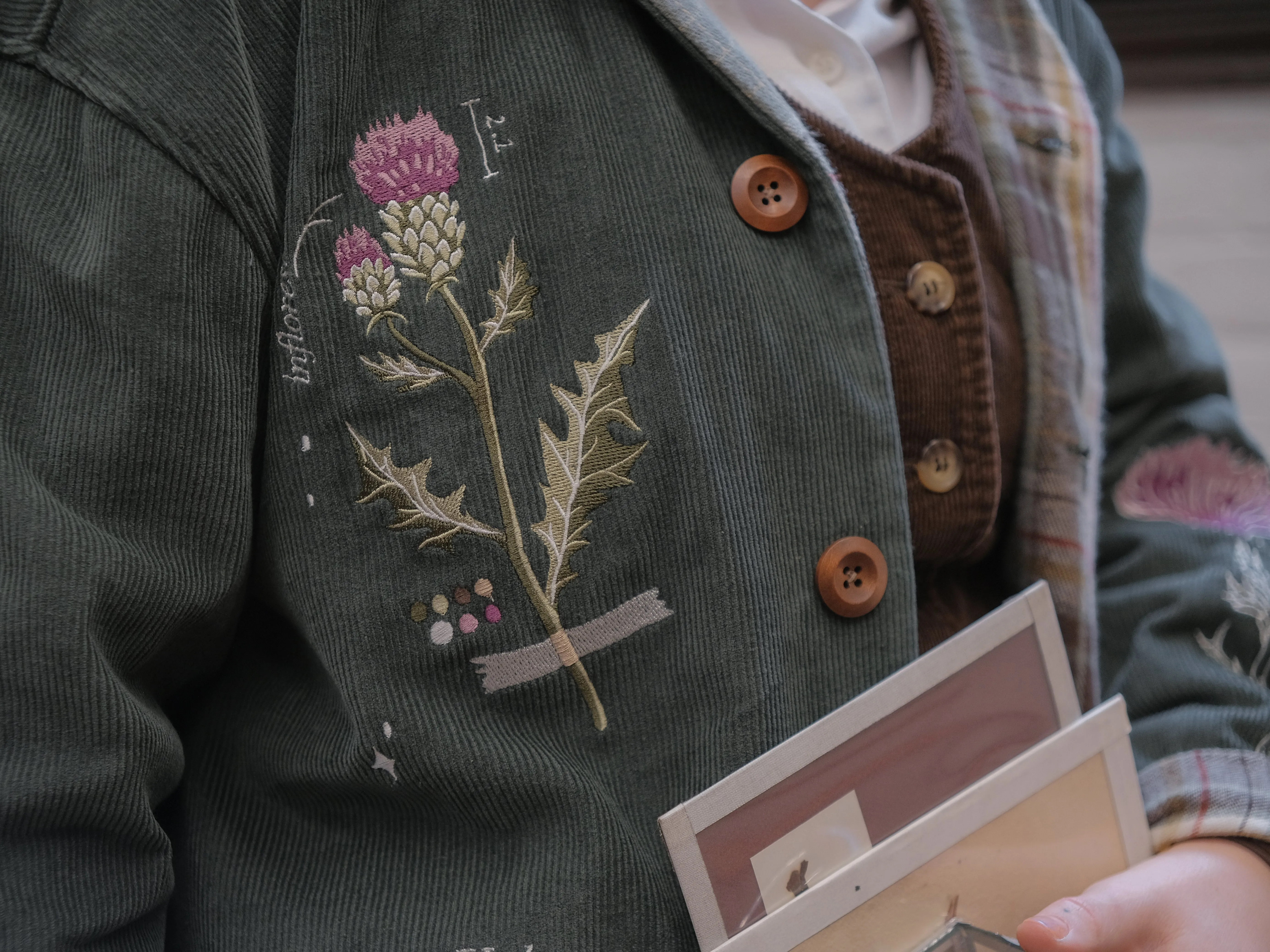 Common Thistle // The Botanist's Journal Jacket sold by Knock Thrice product image thumbnail 4
