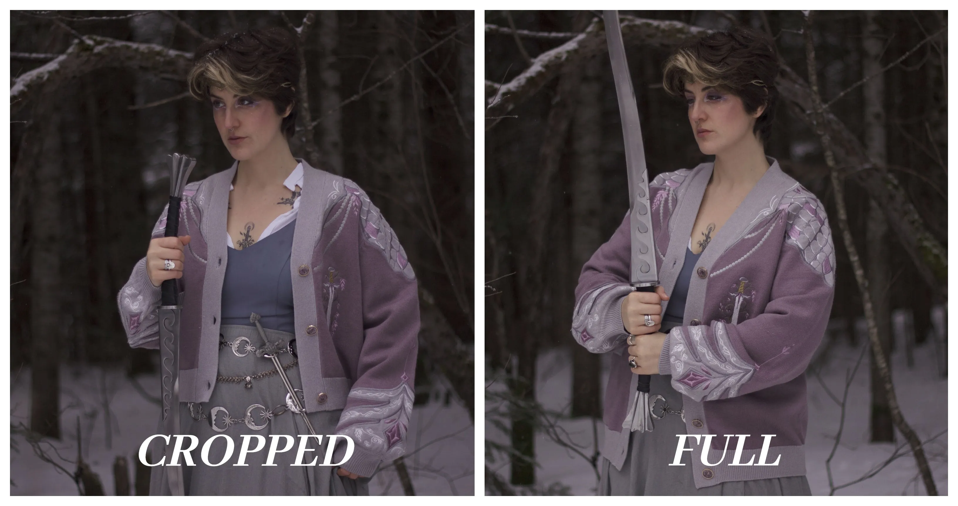 The Knight of Wisteria // Embroidered Cardigan sold by Knock Thrice product image thumbnail 2