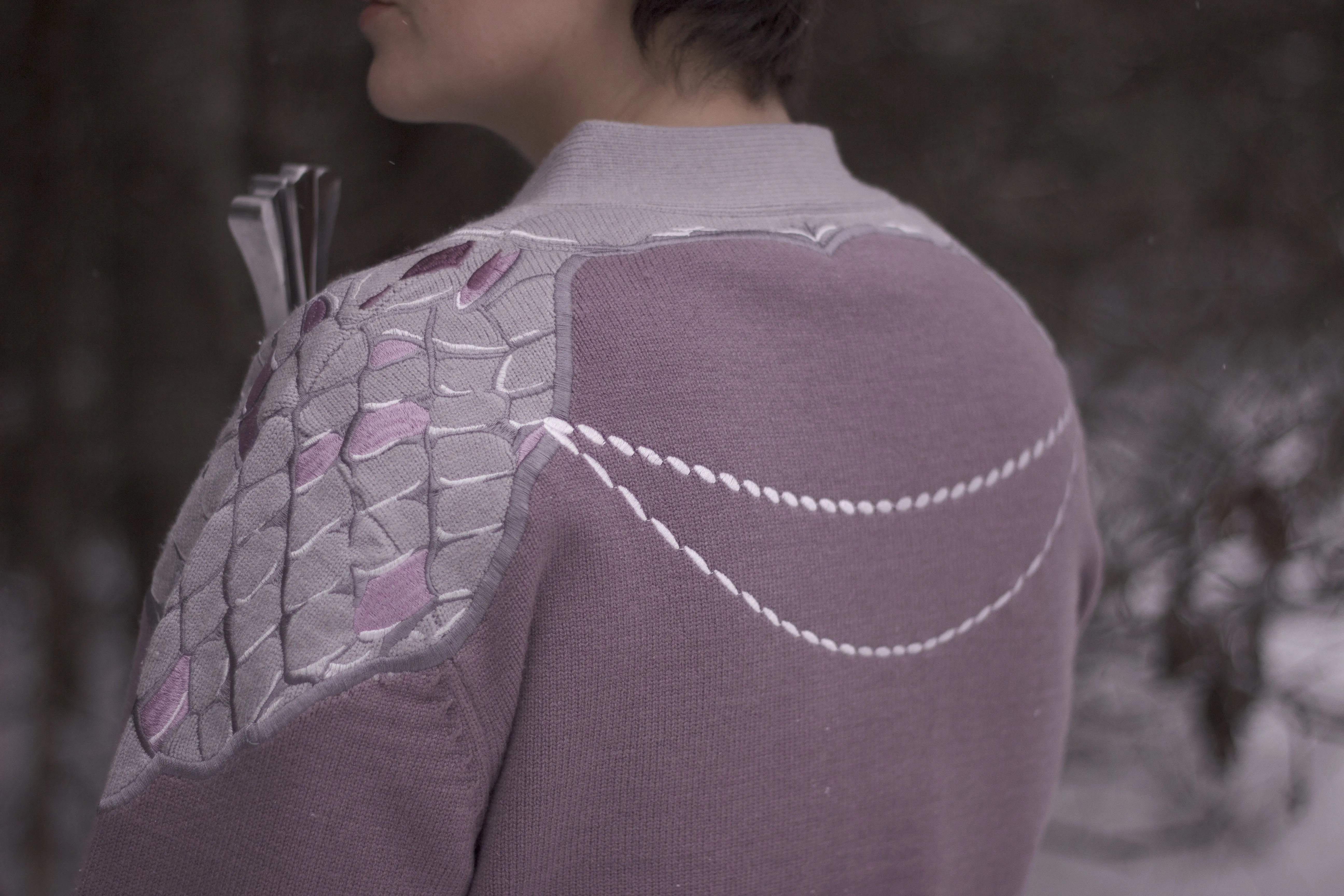 The Knight of Wisteria // Embroidered Cardigan sold by Knock Thrice product image thumbnail 5