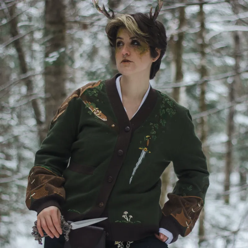 The Knight of Ivy // Embroidered Cardigan sold by Knock Thrice