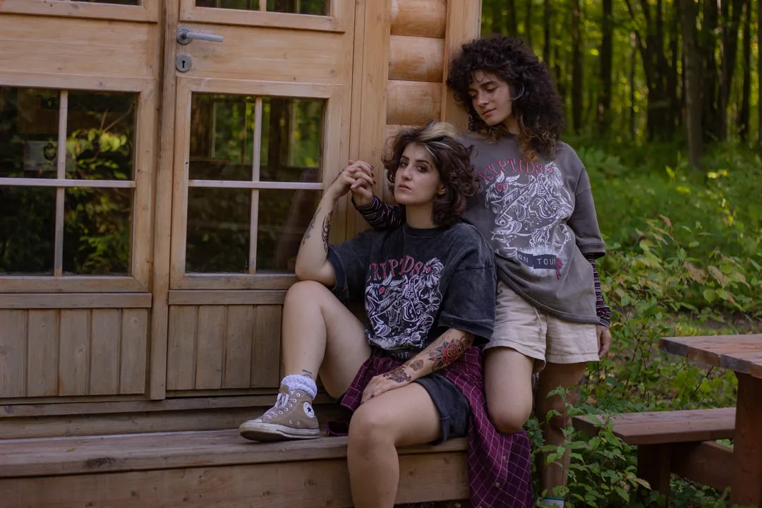 Cryptids on Tour // Bone Dust Brown Wash T-Shirt sold by Knock Thrice product image thumbnail 4