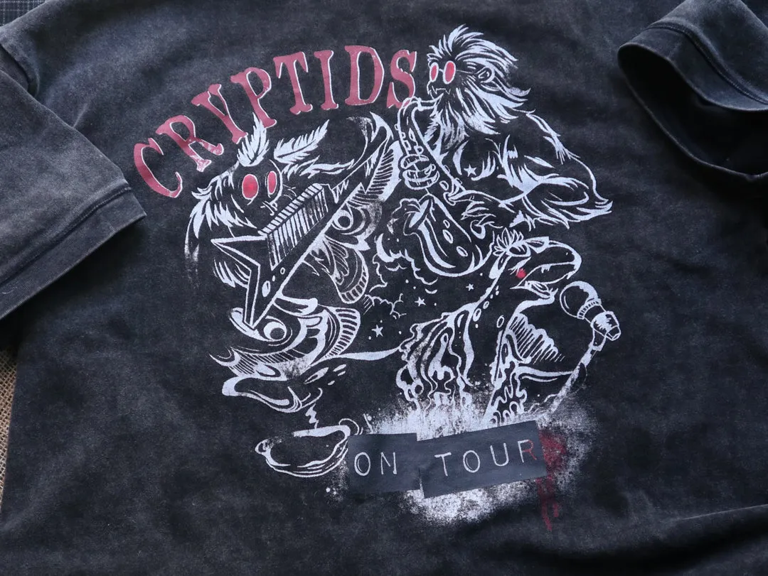 Cryptids on Tour // Vintage Black Wash T-Shirt sold by Knock Thrice product image thumbnail 2
