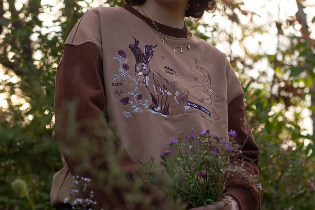 Jackalope Crewneckl // Cryptid Camp sold by Knock Thrice product image thumbnail 2