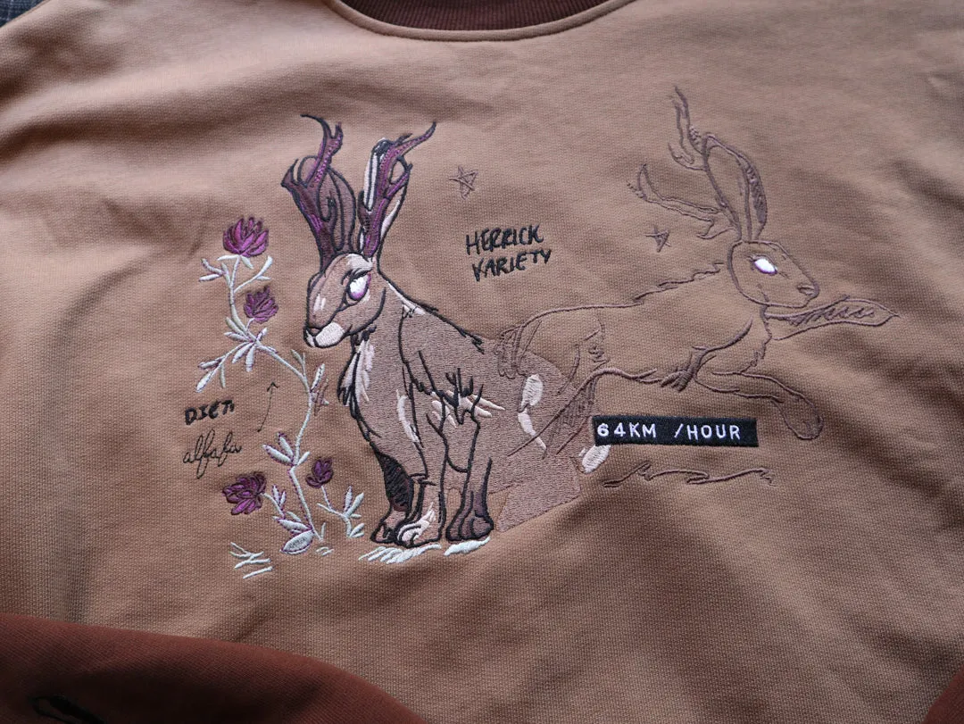 Jackalope Crewneckl // Cryptid Camp sold by Knock Thrice product image thumbnail 3