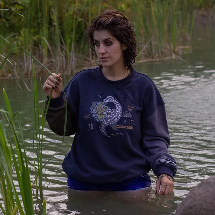 Nessie Crewneck // Cozy Cryptid Club sold by Knock Thrice