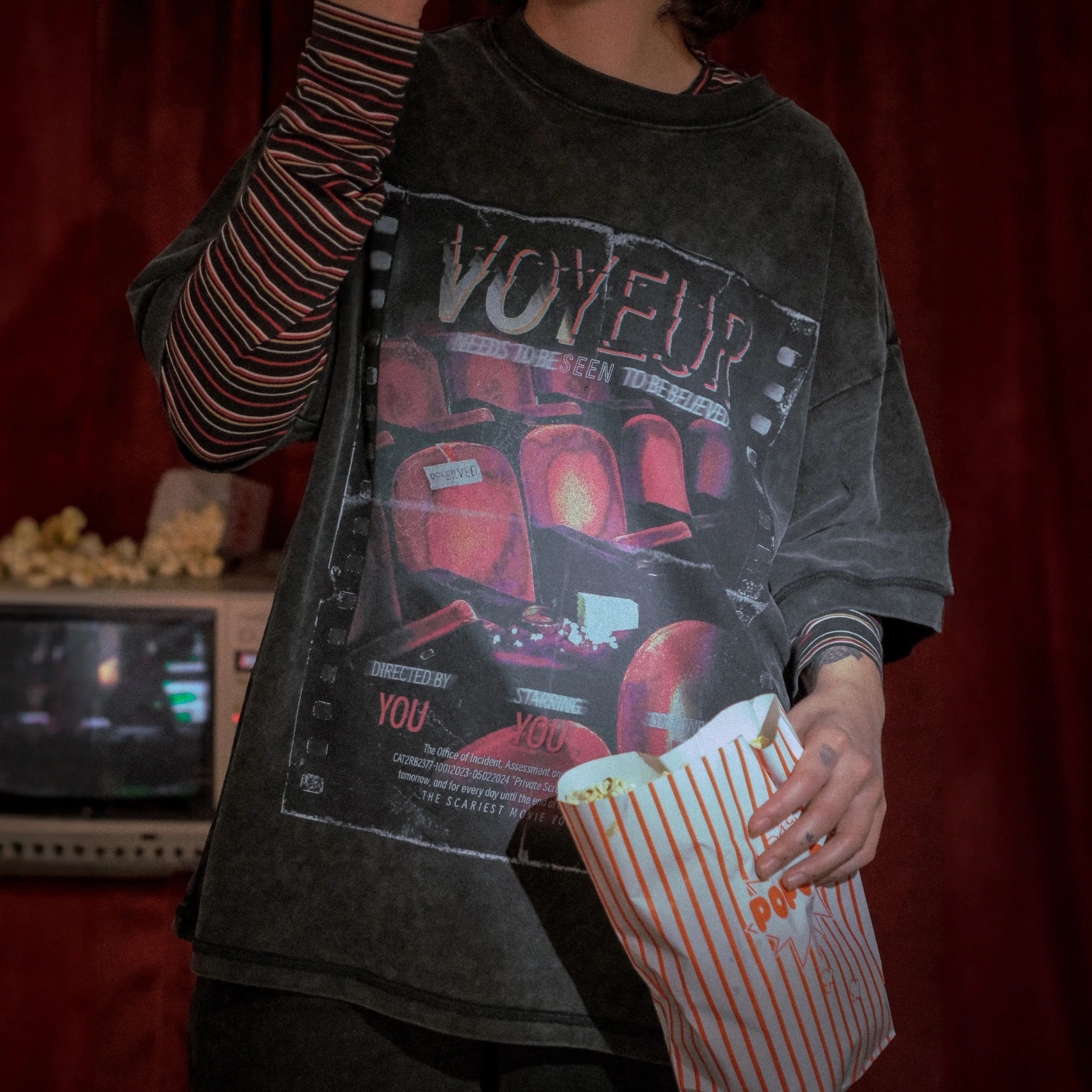 Voyeur // Vintage Black Wash T-Shirt sold by Knock Thrice