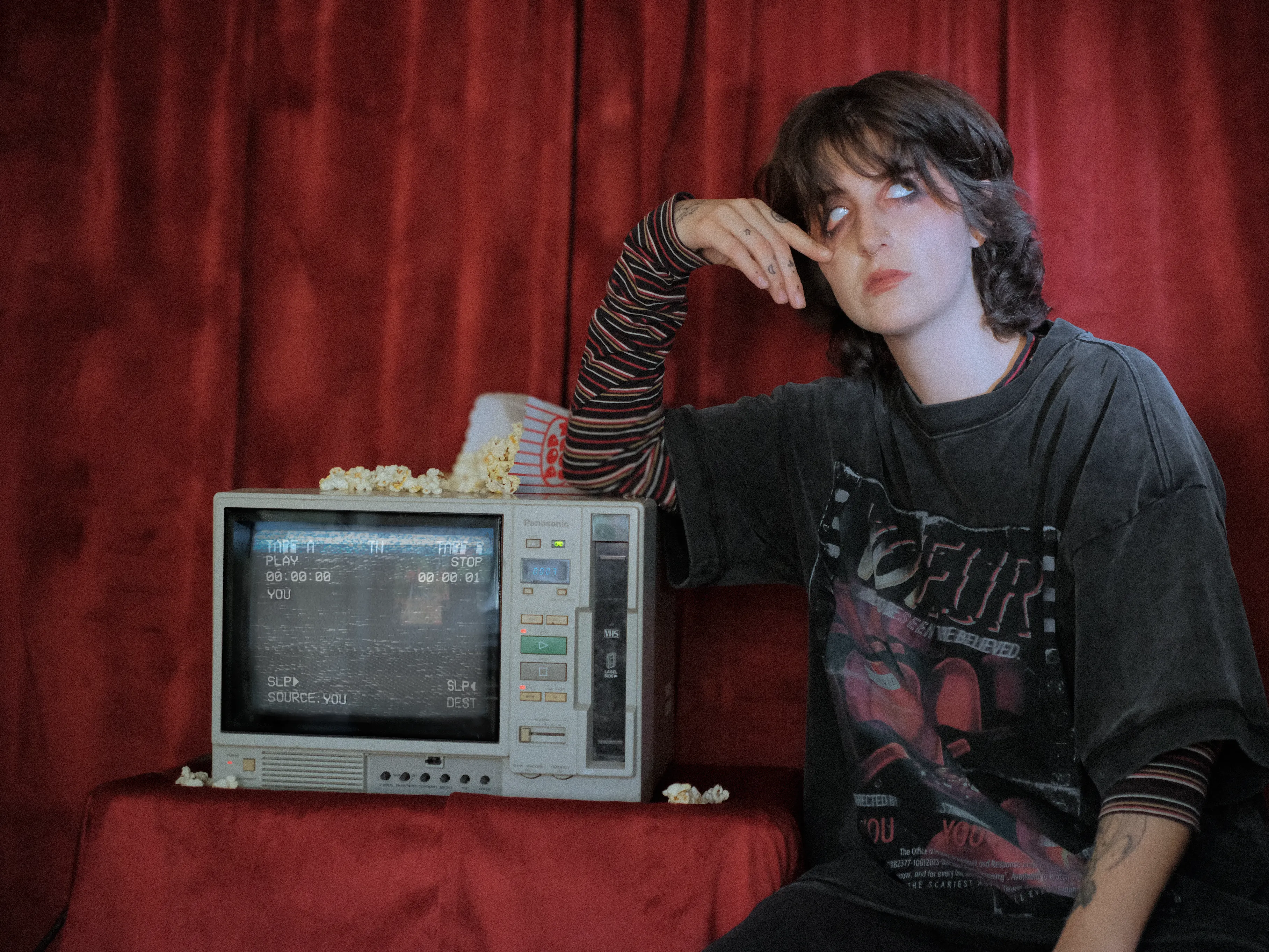 Voyeur // Vintage Black Wash T-Shirt sold by Knock Thrice product image thumbnail 2