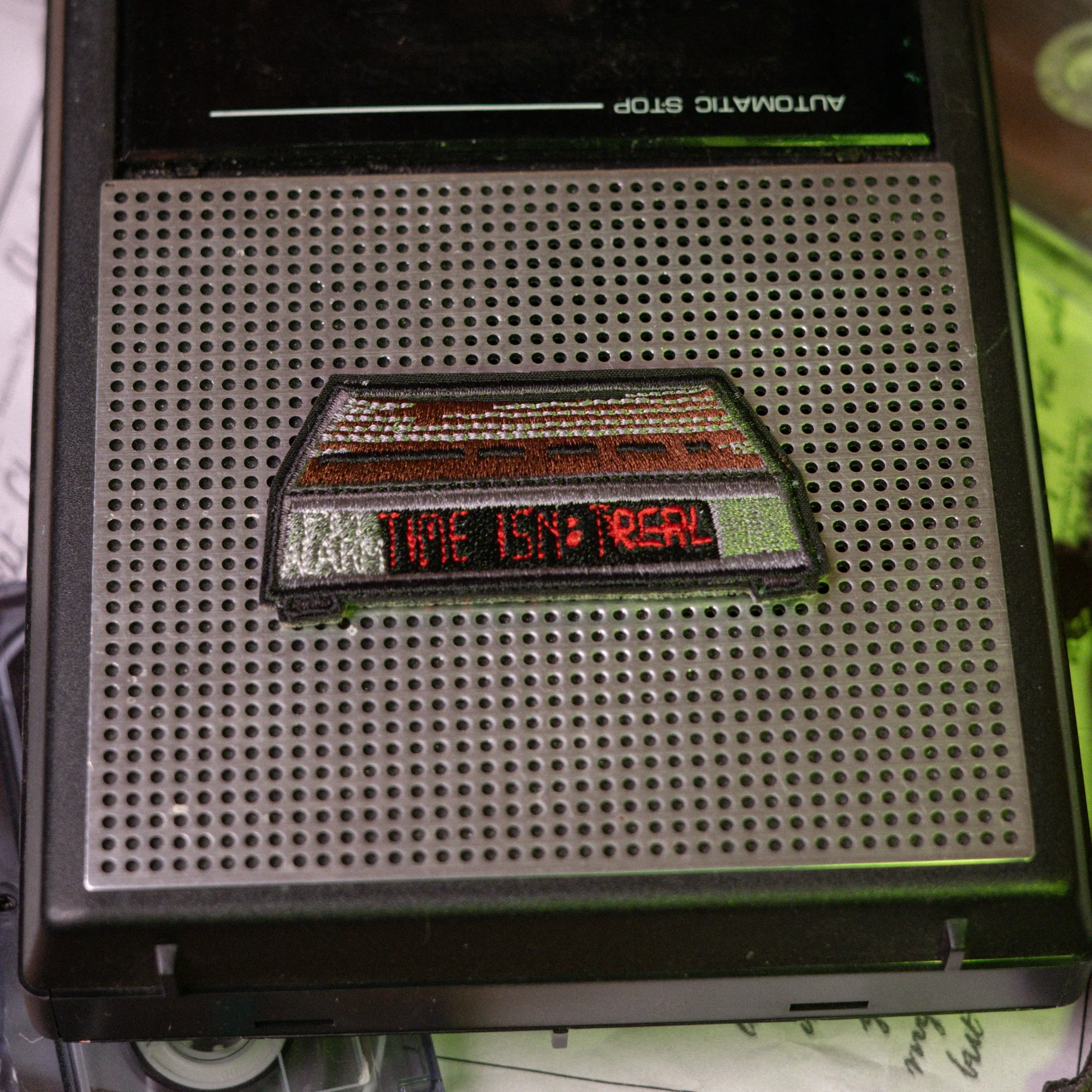 Time Isn't Real // Iron On Patch sold by Knock Thrice