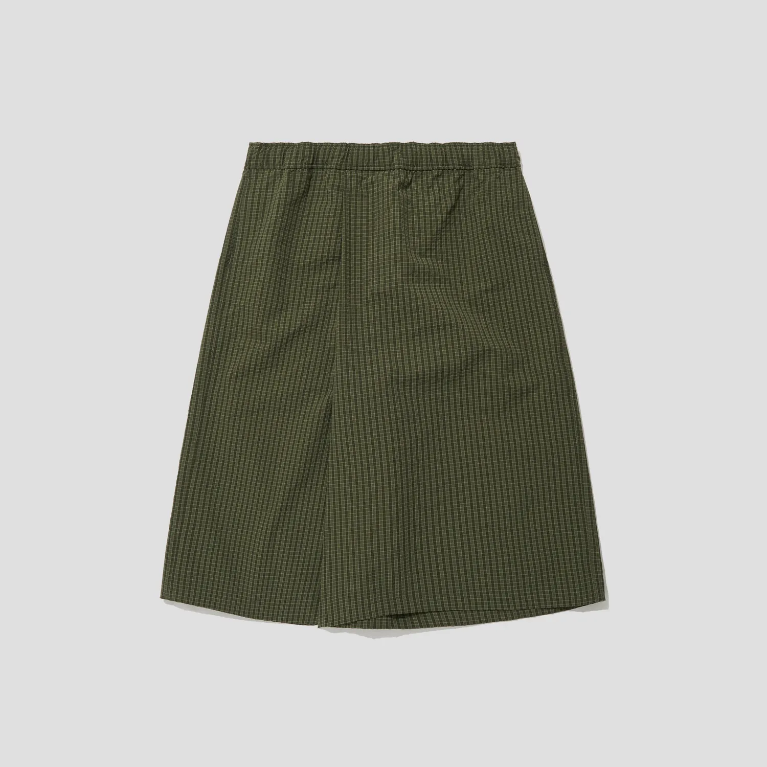 OLIVE CHECK PREMIUM LIGHT WEIGHT SKIRT PANTS sold by MERELY MADE