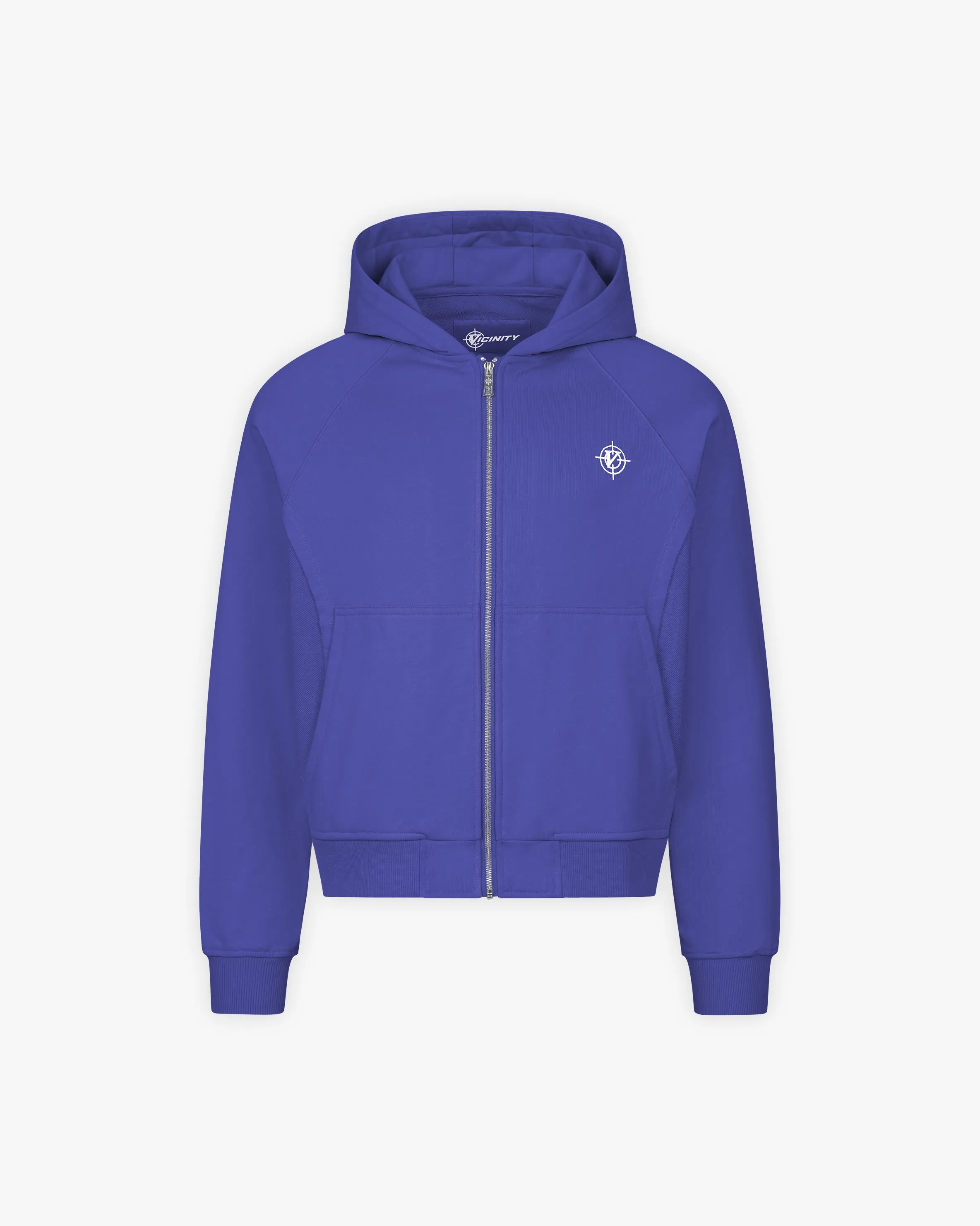 INSIDE OUT ZIP HOODIE OCEAN BLUE sold by vicinity