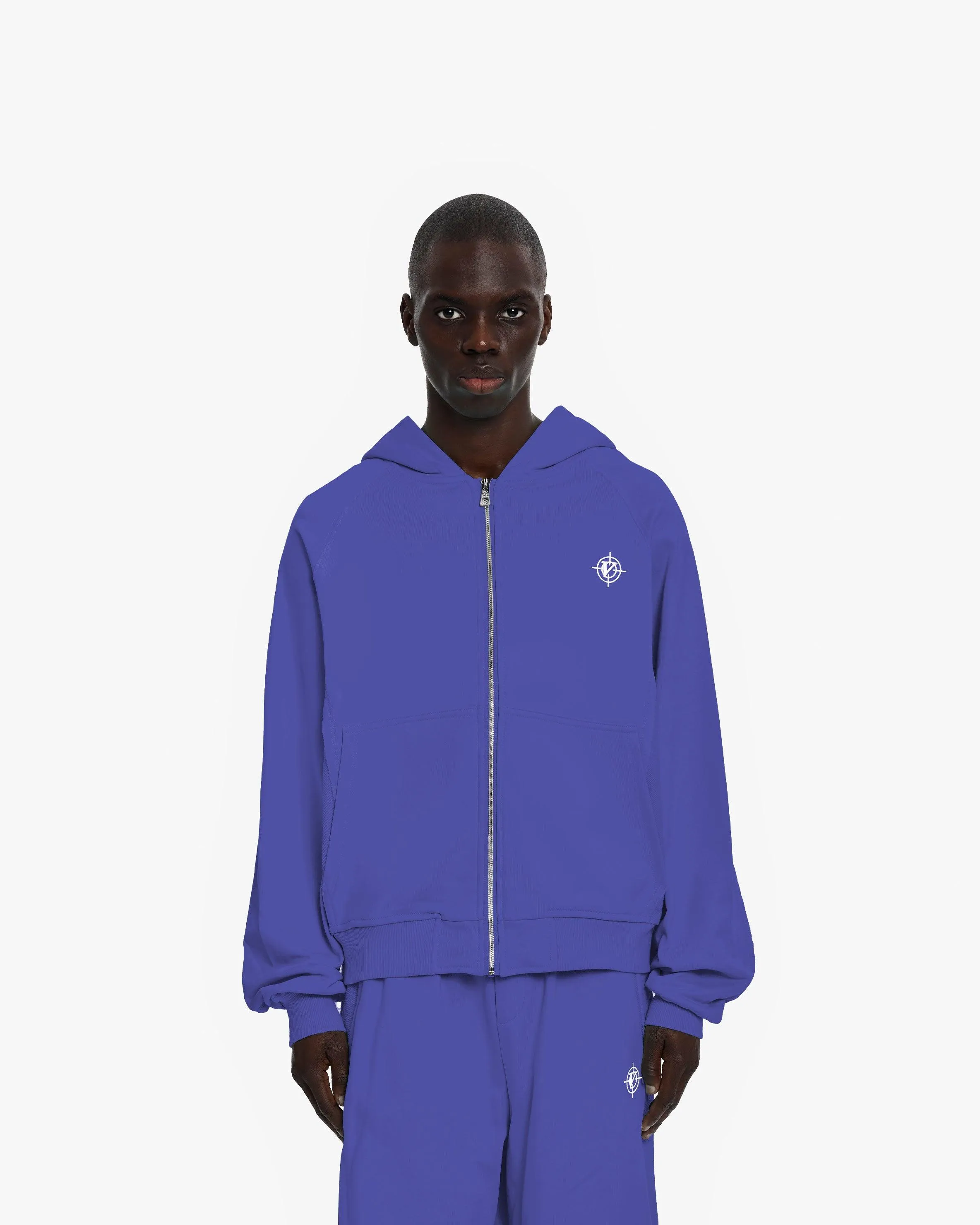 INSIDE OUT ZIP HOODIE OCEAN BLUE sold by vicinity product image thumbnail 2