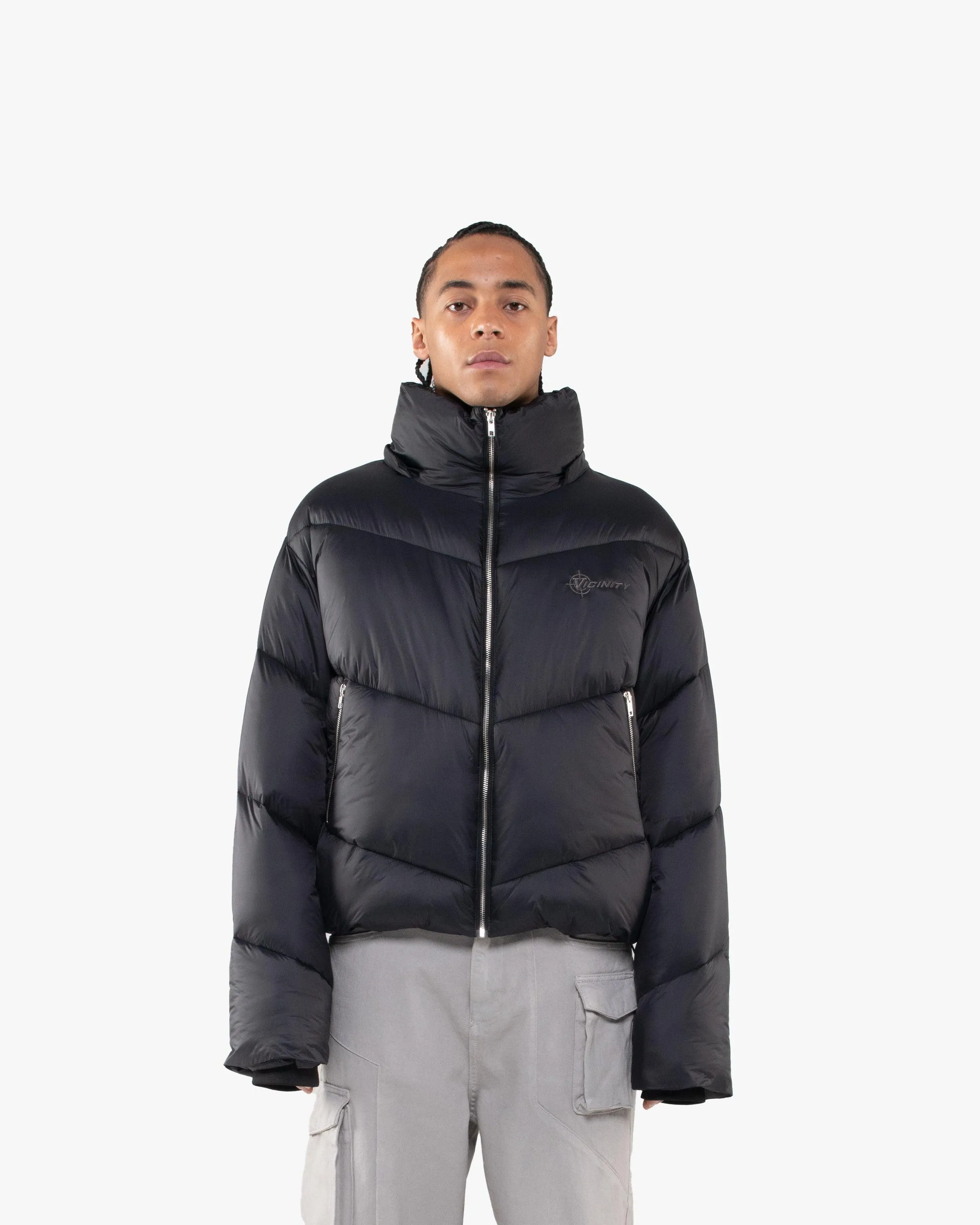 V-PUFFER JACKET BLACK sold by vicinity product image thumbnail 4