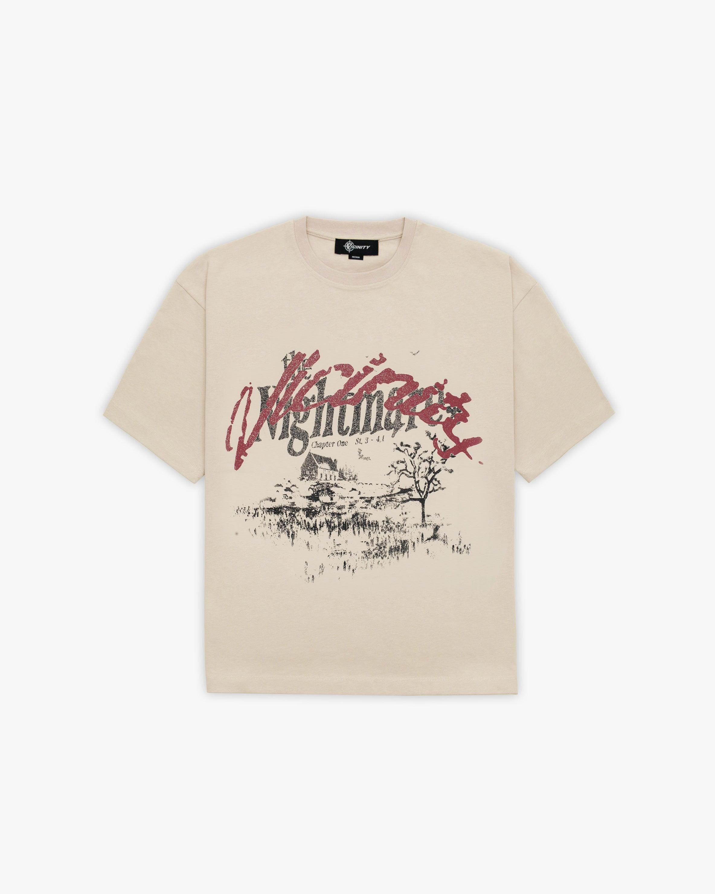NIGHTMARE TEE BEIGE sold by vicinity