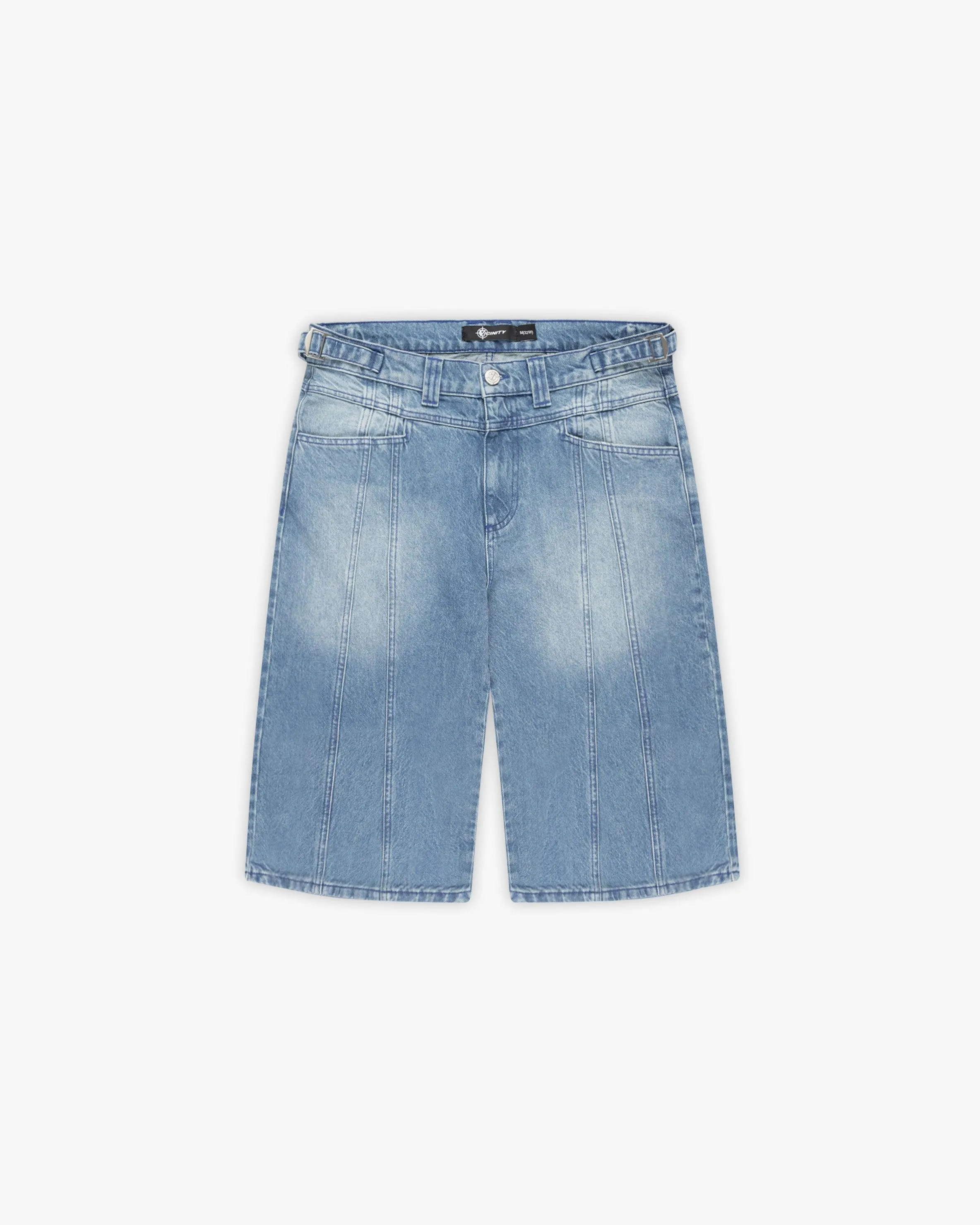 パンツ BELVET star logo denim jorts Star logo rigid Denim Jorts – BELVET