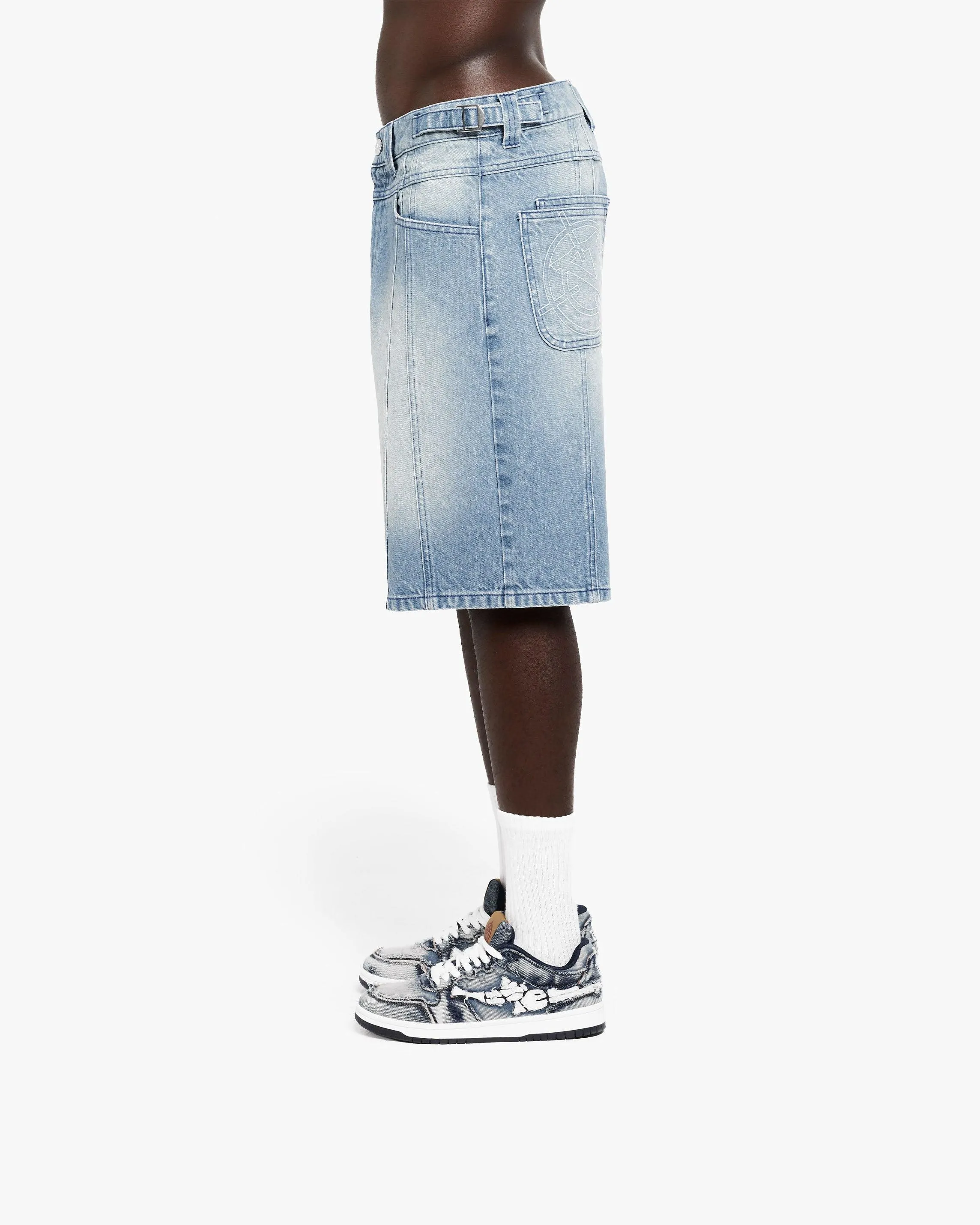 V-LOGO LIGHT BLUE JORTS sold by vicinity product image thumbnail 4