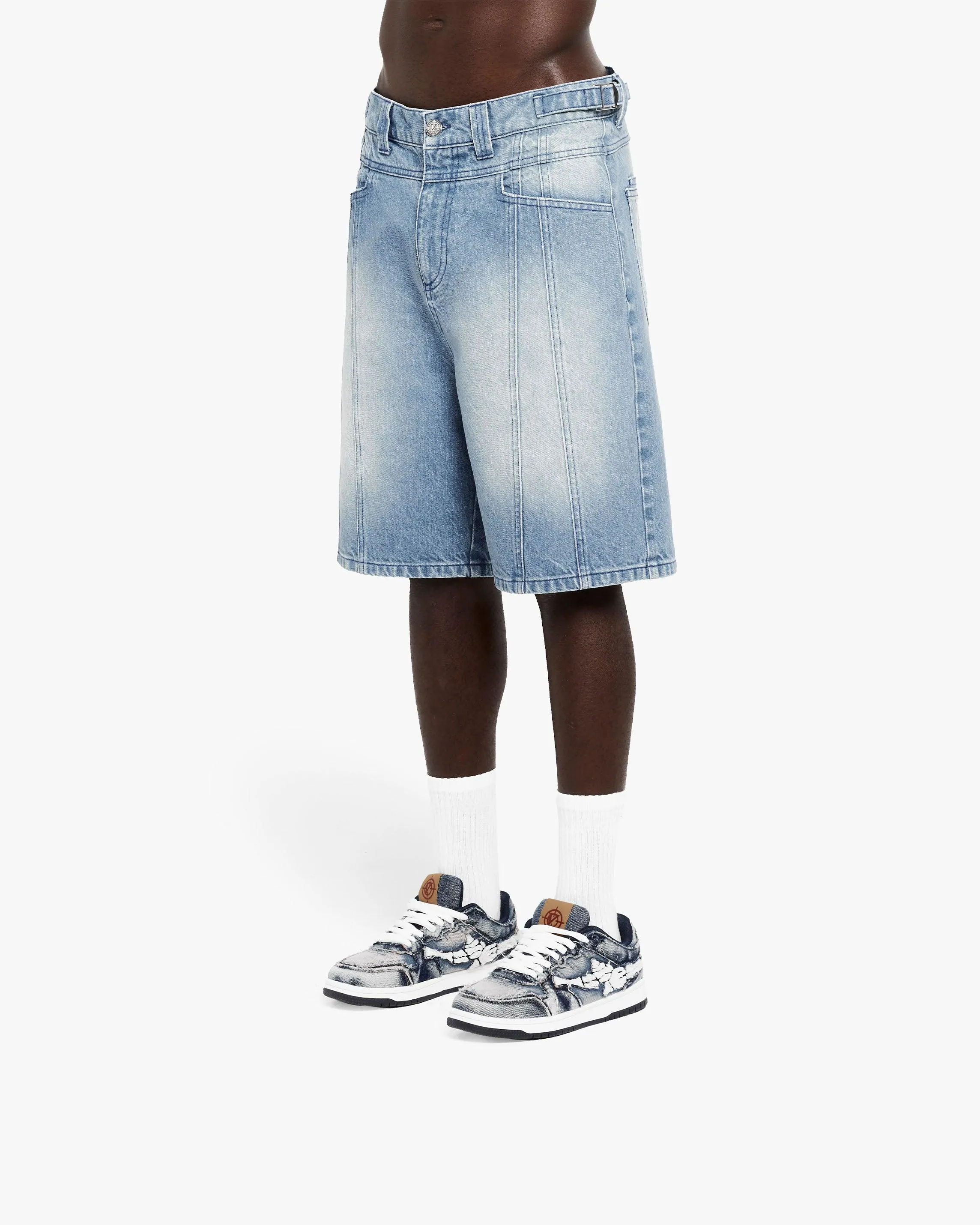 V-LOGO LIGHT BLUE JORTS sold by vicinity product image thumbnail 5