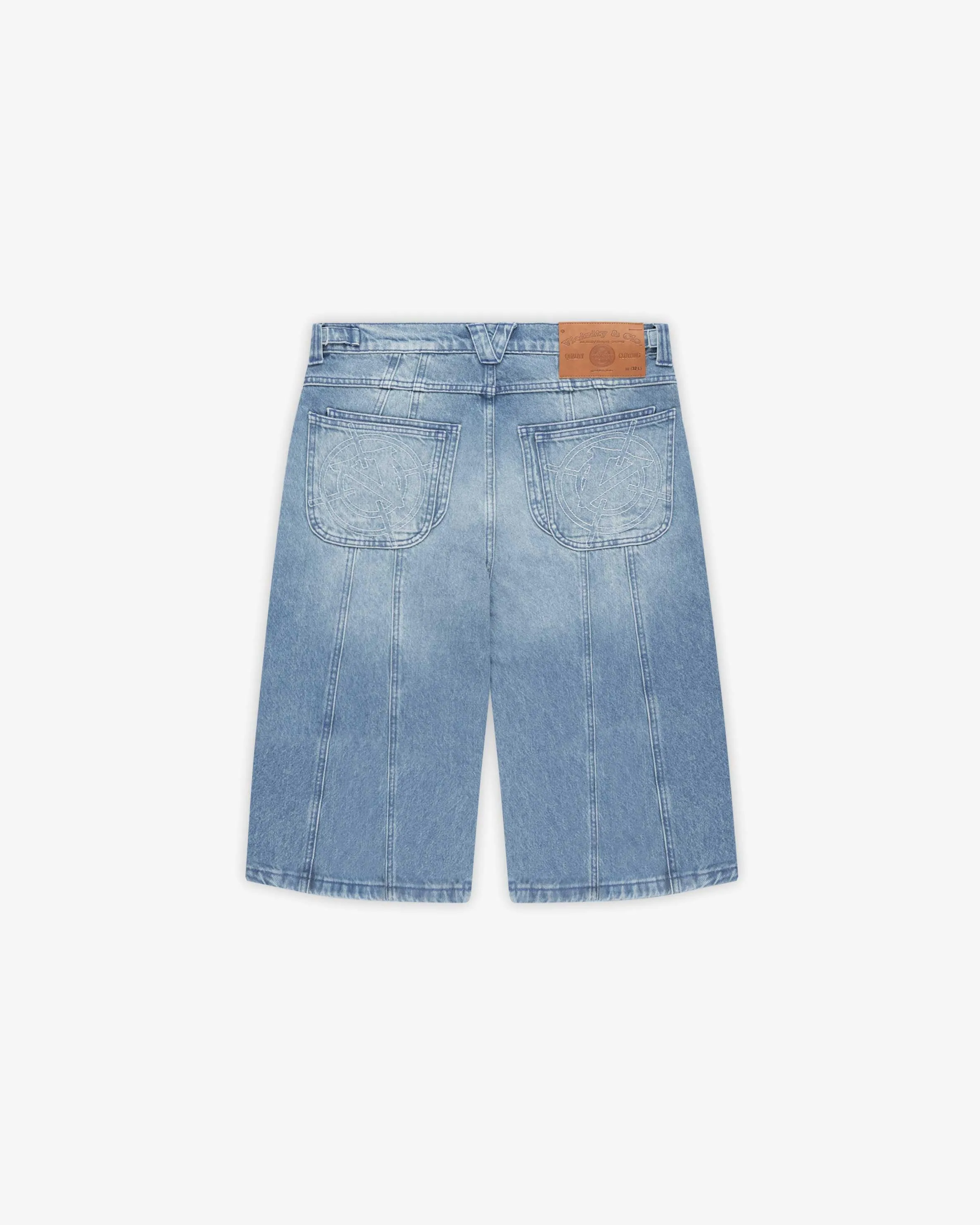 V-LOGO LIGHT BLUE JORTS sold by vicinity product image thumbnail 3
