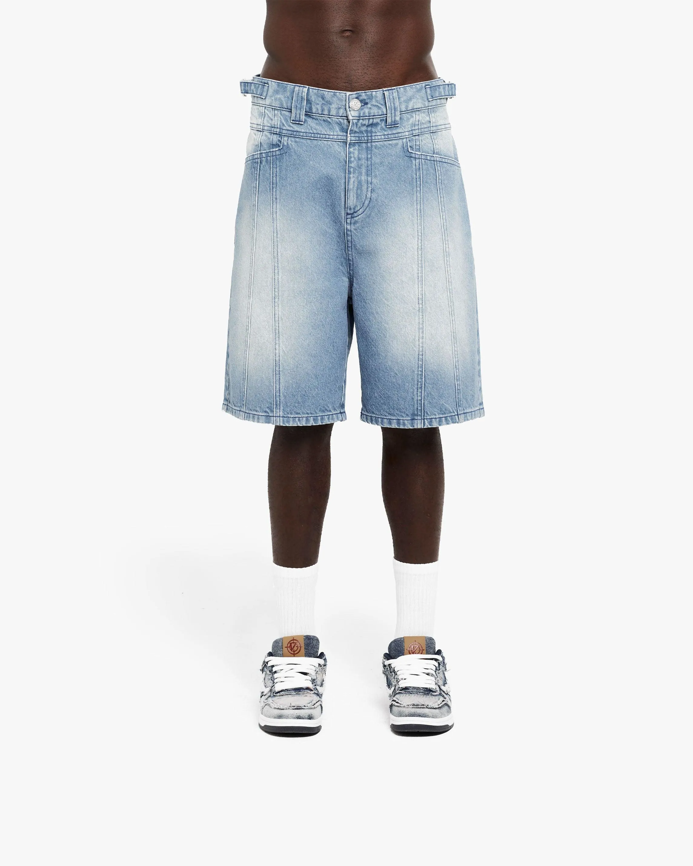 V-LOGO LIGHT BLUE JORTS sold by vicinity product image thumbnail 2
