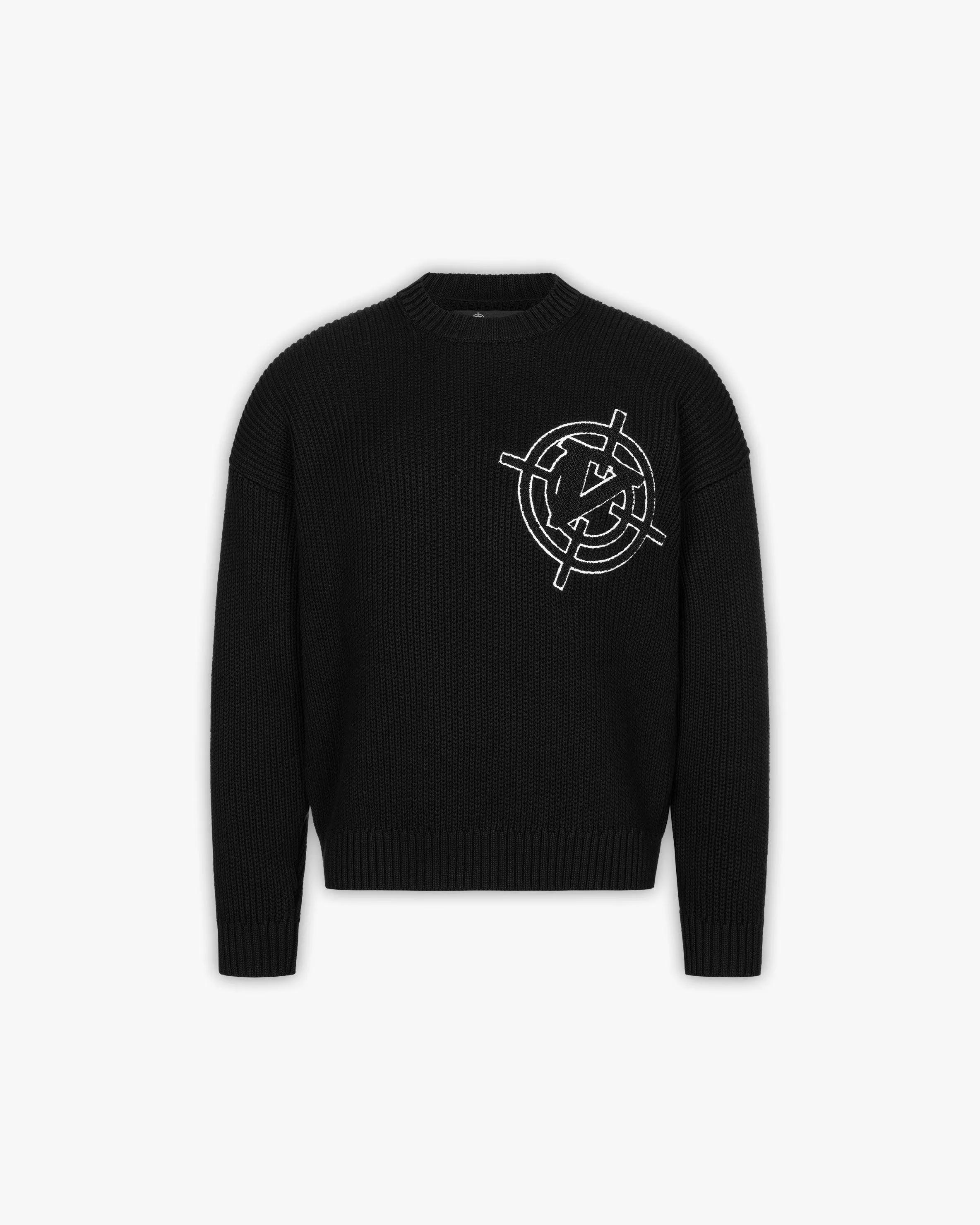 V-LOGO KNITWEAR BLACK sold by vicinity