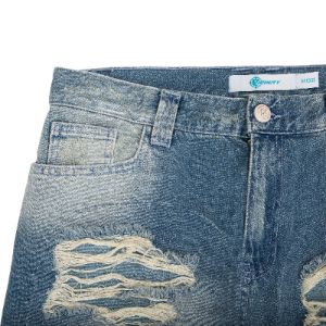 DISTRESSED DENIM LIGHT BLUE / CREAM sold by vicinity