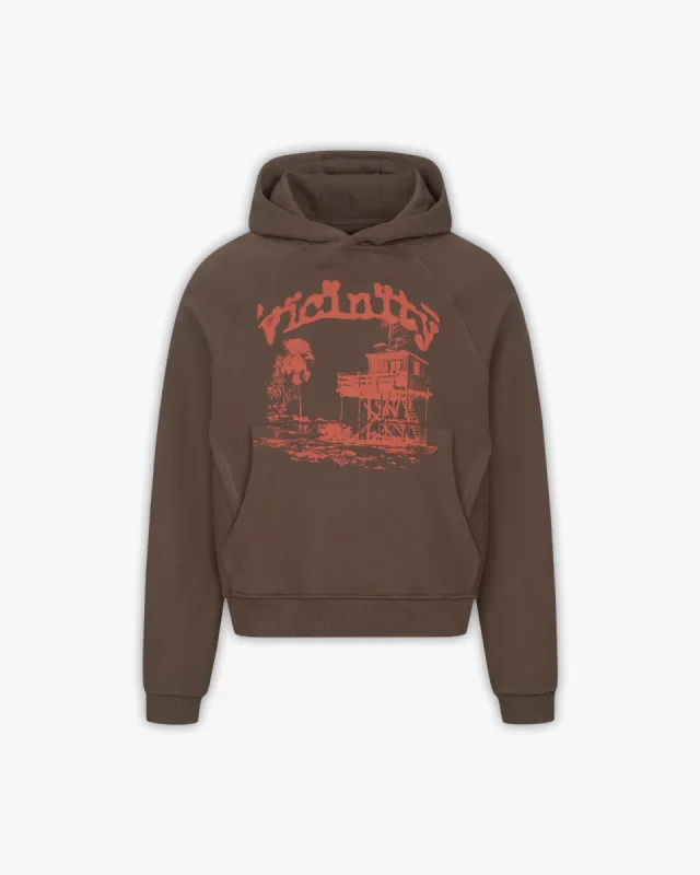 SHOOTING HOUSE HOODIE BROWN sold by vicinity