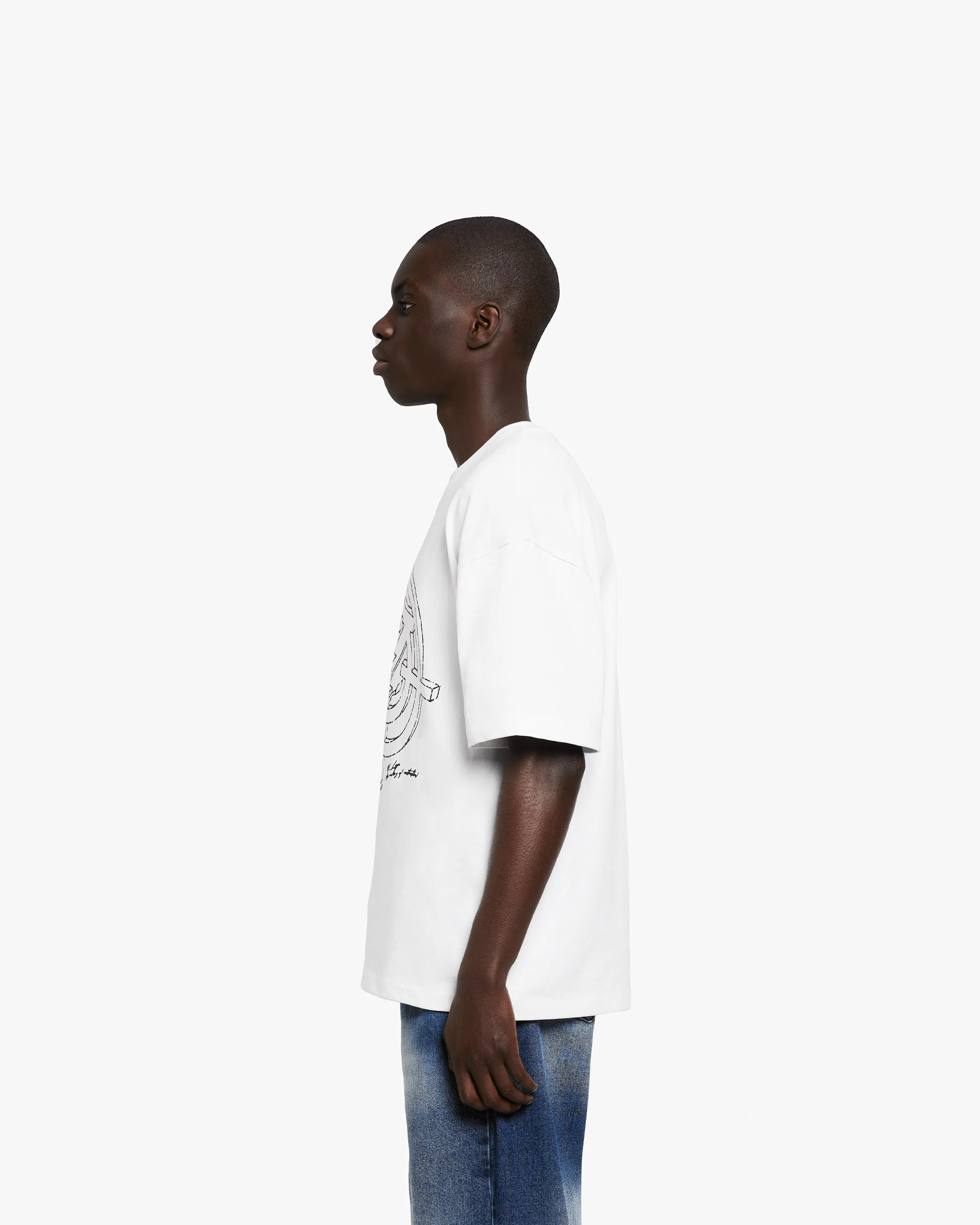 CONSTRUCTION LOGO TEE WHITE sold by vicinity product image thumbnail 4