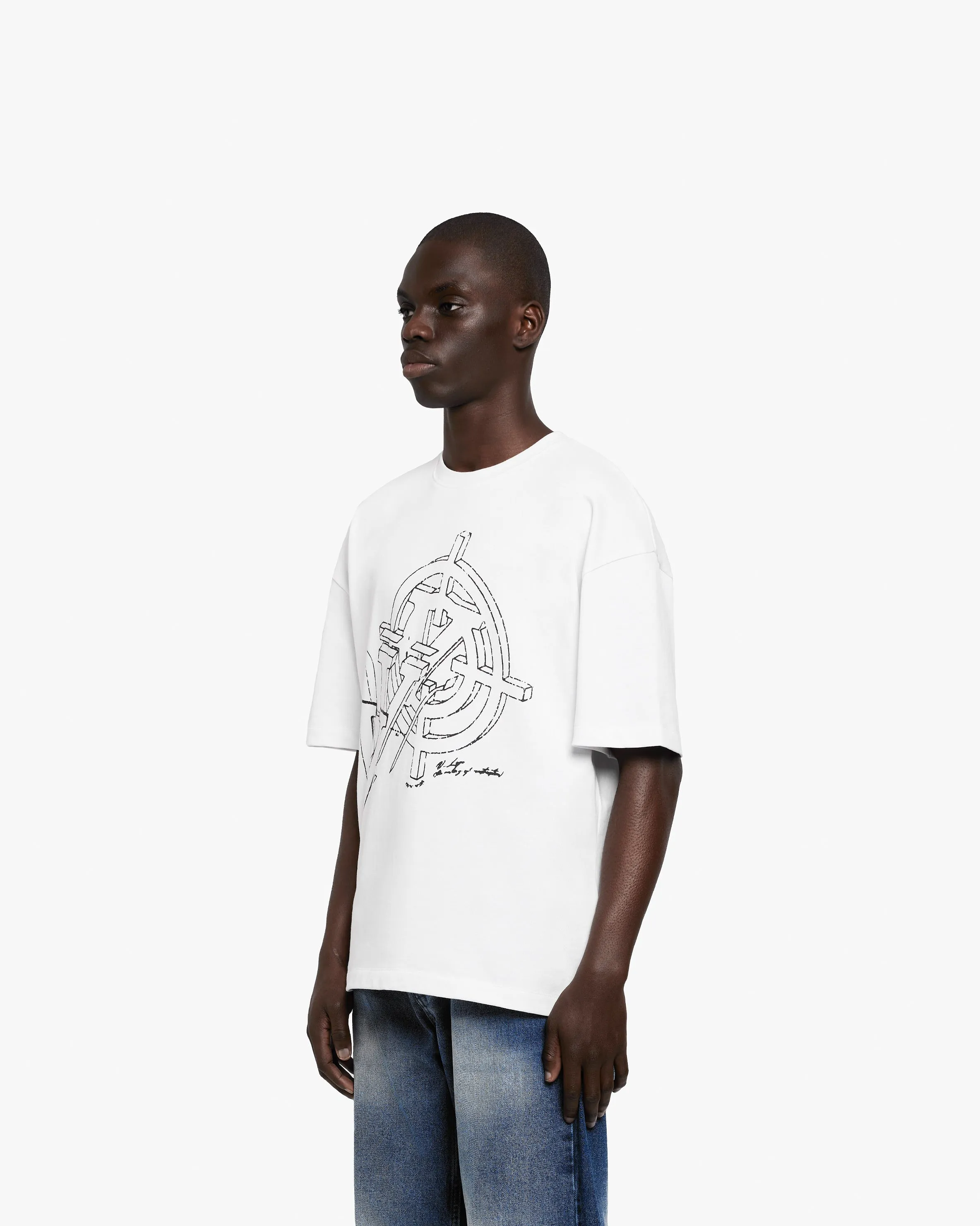 CONSTRUCTION LOGO TEE WHITE sold by vicinity product image thumbnail 3