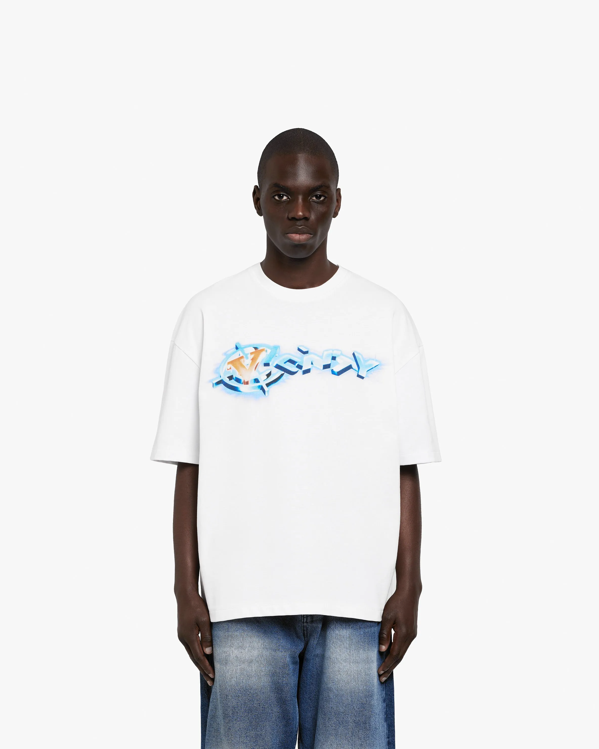 CHROME LOGO TEE WHITE sold by vicinity product image thumbnail 2