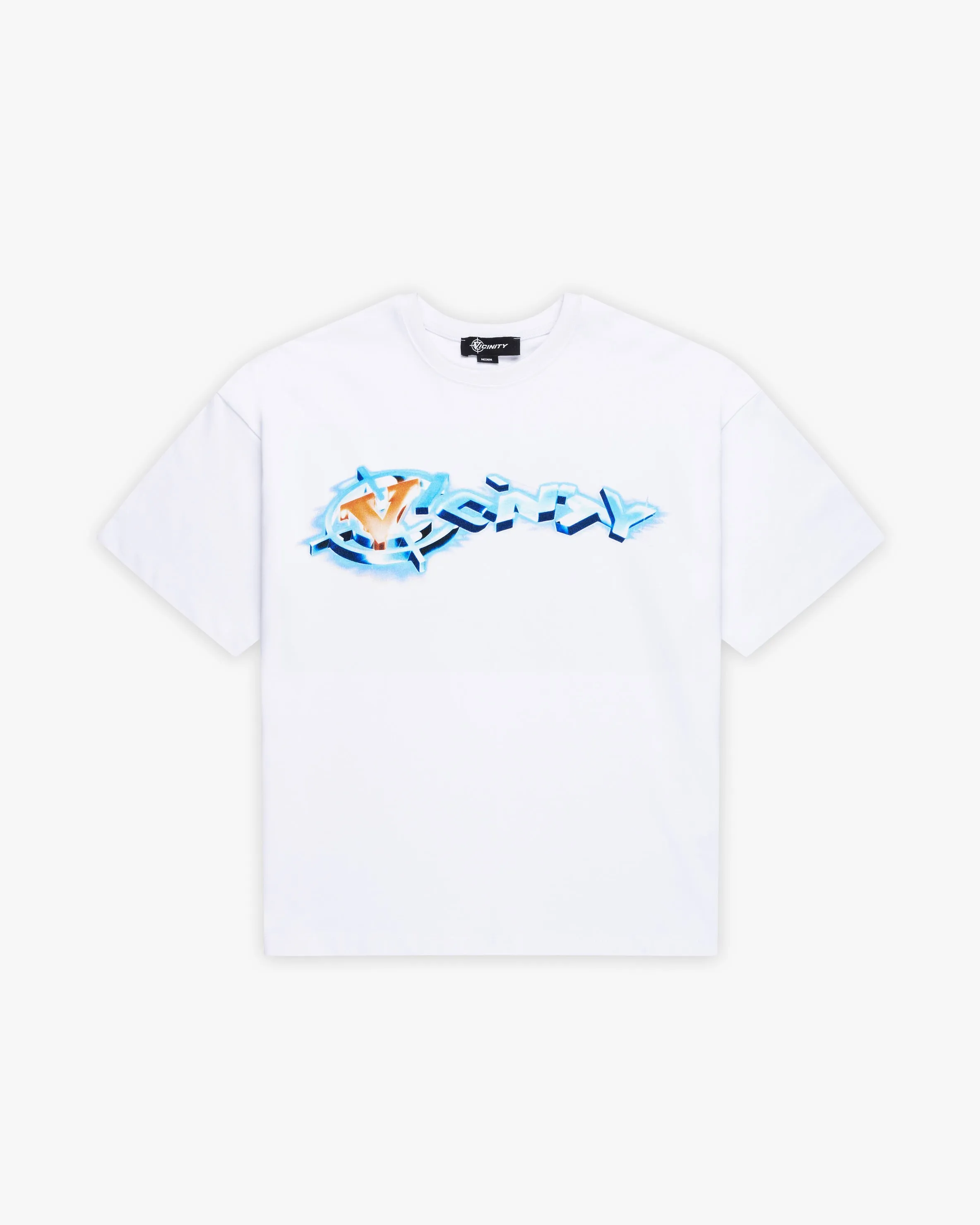 CHROME LOGO TEE WHITE sold by vicinity