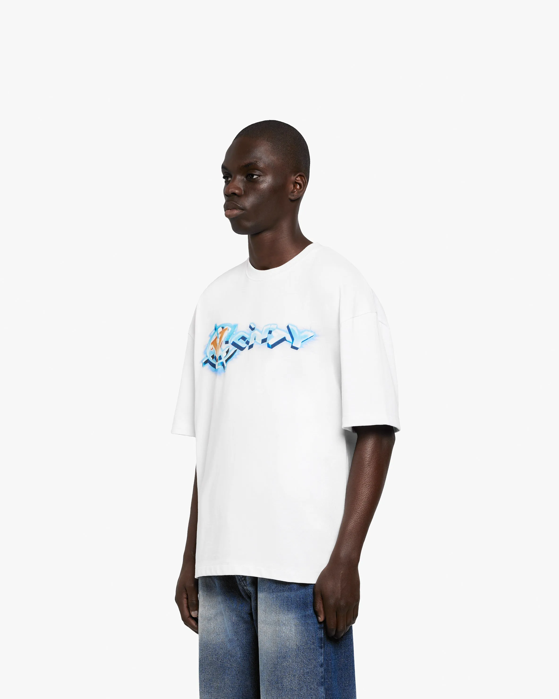 CHROME LOGO TEE WHITE sold by vicinity product image thumbnail 3