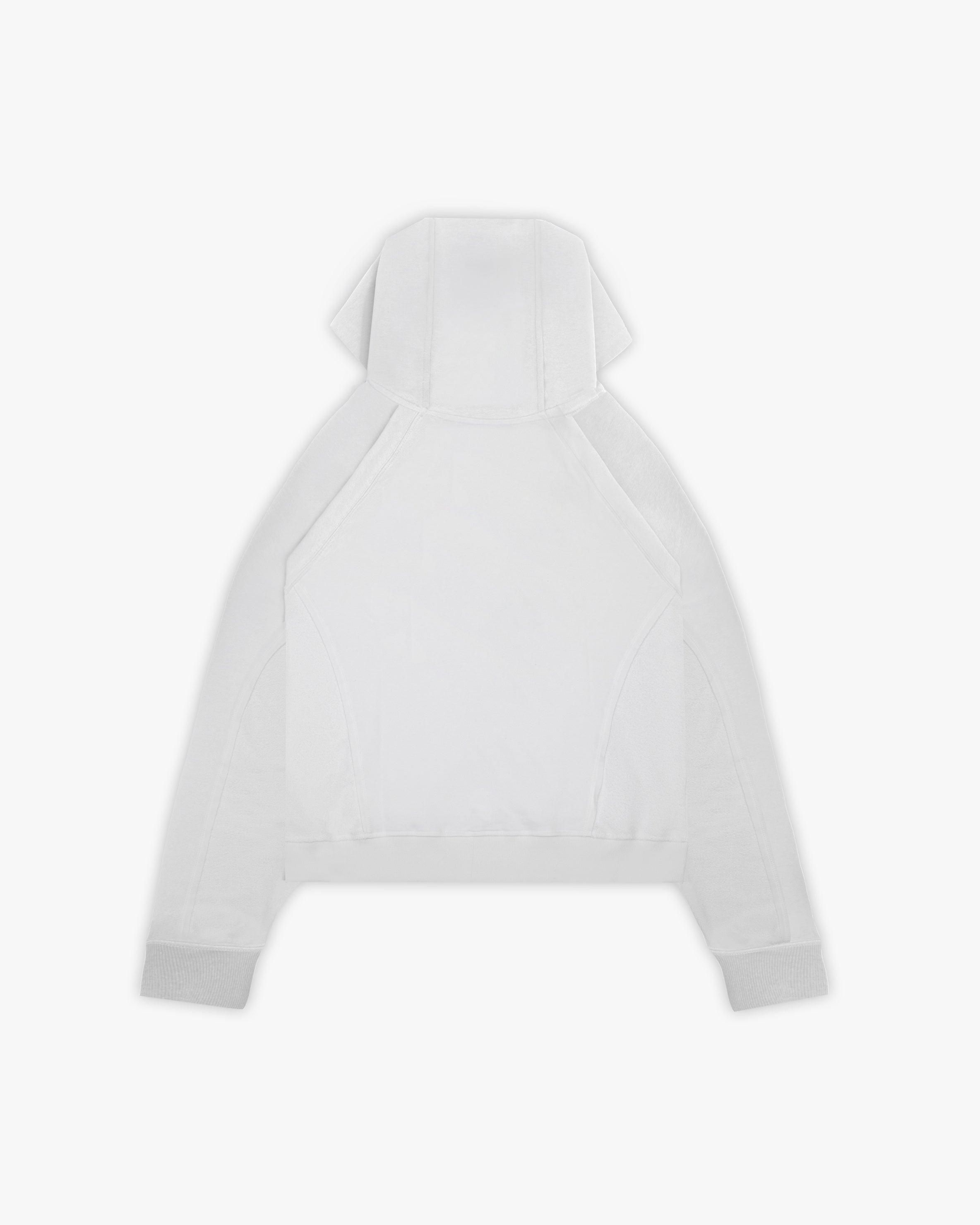 INSIDE OUT ZIP HOODIE WHITE sold by vicinity product image thumbnail 2