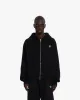 INSIDE OUT ZIP HOODIE BLACK sold by vicinity