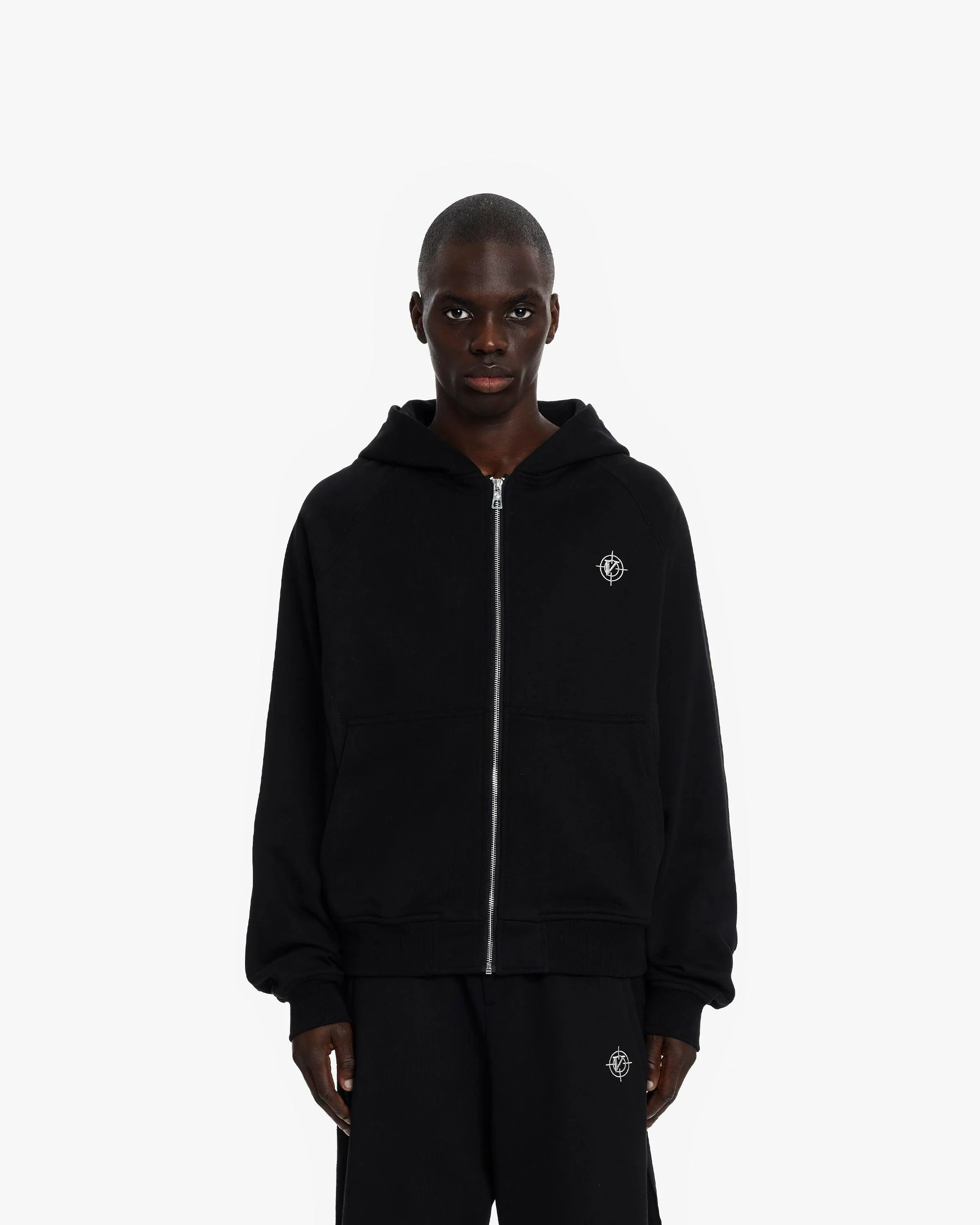 INSIDE OUT ZIP HOODIE BLACK sold by vicinity product image thumbnail 2