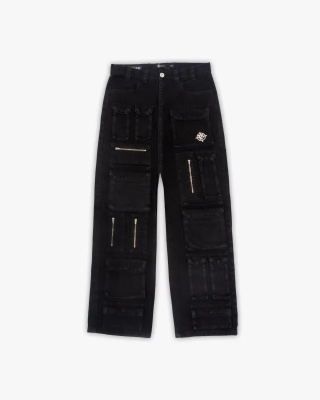 420 CARGOPANTS BLACK made by vicinity